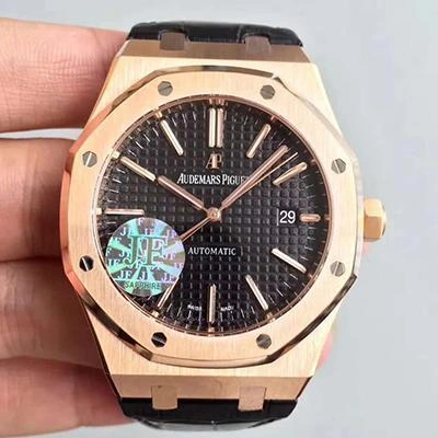 Audemars Piguet Royal Oak 15500OR.OO.D002CR.01 JF Factory 1:1 Best Edition Replica Watch Swiss ETA2824-2 Black Dial